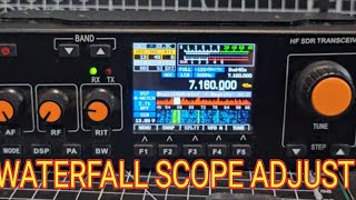 RS918 HF SDR  Screen  Scope Adjsutments [upl. by Perrine4]