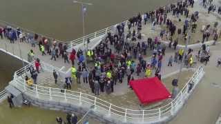 Rhyl Pont y Ddraig opening day 2013 Foryd Harbour [upl. by Nutsud801]