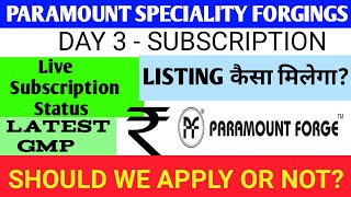 Paramount Speciality Forgings Ipo🔴Paramount Speciality Forgings Ipo Gmp🔴Paramount Speciality Ipo Gmp [upl. by Ardolino]