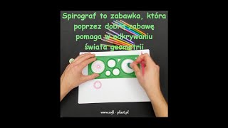 Spirograf  KREATYWNA ZABAWKA  Pomoc dydaktyczna  PRODUKT POLSKI [upl. by Dierolf421]