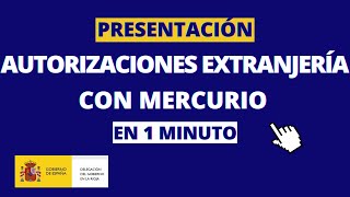 Presentación de solicitudes telemáticas de autorizaciones de Extranjería [upl. by Geanine775]