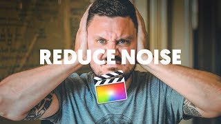 Remove white noise hiss static or background noise in Final Cut Pro [upl. by Kaplan]