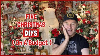 Five Christmas DIYS On A Total Budget  Christmas Decorations Ideas  Ramon At Home [upl. by Fabron739]