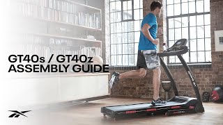 Reebok GT40sGT40z One Series Treadmill – StepbyStep Assembly Guide [upl. by Eylhsa147]