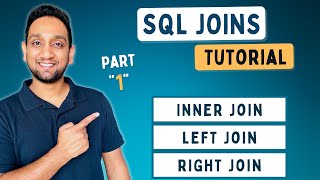 SQL JOINS Tutorial for beginners  Practice SQL Queries using JOINS  Part 1 [upl. by Melise531]