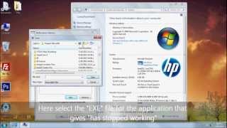 How to Fix quot Has stopped workingquot in windows 7 [upl. by Liartnod]