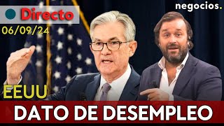 DIRECTO  DATO DE DESEMPLEO ¿LA ECONOMÍA DE EEUU EN LA CUERDA FLOJA [upl. by Annazor482]