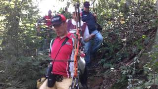 Pro Archery Series  Fort Van Lier Target 16 a bit of hill walking [upl. by Notsua26]