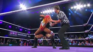 Jessicka Havok Full Nelson Surfboard into Wheelbarrow Facebuster on Kiera Hogan [upl. by Pamela]