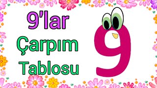 9lar çarpım tablosu ezberlemeçarpım tablosu9lar çarpım tablosu tekrarlı9lar çarpım tablosu [upl. by Akinihs]