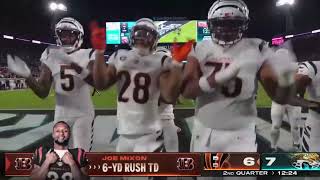 Bengals Dance after Joe Mixon Touchdown  Bengals vs Jaguars [upl. by Nnylrebma]