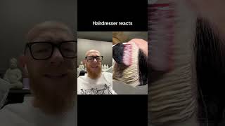 Hairdresser reacts to a very cool color transformation [upl. by Ardiekal609]