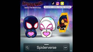 SpiderMan Across the SpiderVerse GIPHY Stickers [upl. by Aleacem]