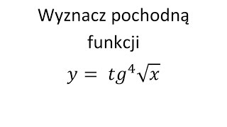 Pochodna funkcji jednej zmiennej cz67 Krysicki Włodarski przykład 6107 Pochodna złożona [upl. by Hwang]