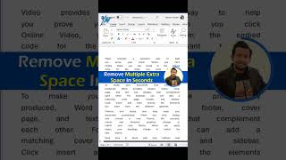 Word Formatting Secrets 😮 The HIDDEN Way to Remove Extra Spaces ⚡shorts [upl. by Ppilihp]