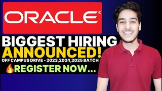 Oracle hiring 2024 batch Nasdaq GFG hiring for 2023 2024 batch  Off campus drive for 2024 batch [upl. by Alleuqram]