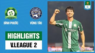 Highlights Bình Phước  Bà Rịa Vũng Tàu  Công Phượng gánh team rượt đuổi như phim hành động [upl. by Adikam]