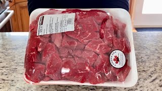 Costco Stewing Beef  Costco Meat  Costco 2024  Beef Recipe  ASMR Cooking [upl. by Lexis]