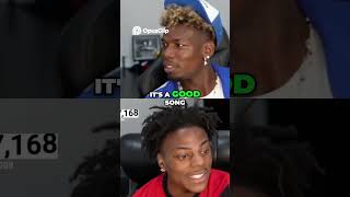 Speed and pogba reacting to ksi thick of it song  ishowspeed  pogba  speed shorts [upl. by Bonns]