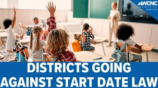 School districts going against NC start date law [upl. by Riha]