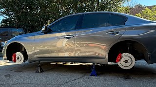 How To Install Z1 Motorsports Big Brake Kit For Q50Q60 [upl. by Konopka]