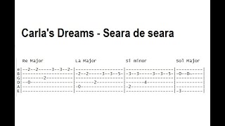 Seara de seara Carlas Dreams  intro chitara tab in descriere [upl. by Leafar]