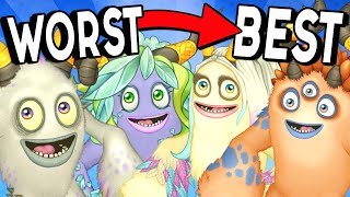 Ranking ALL Werdos BEST to WORST in Singing Monsters [upl. by Lina]