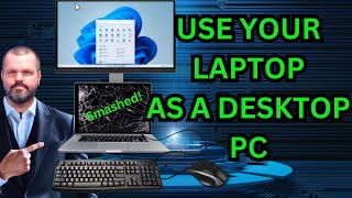 How to Use Your Laptop as a Desktop PC Easy Setup [upl. by Macri713]