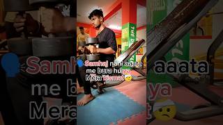 gym stutas video sad video gym motivation homeworkout minivlog viralvideo 🗣️🤕 [upl. by Nonnek699]