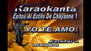 yo te amo karaoke Chayanne [upl. by Pears507]