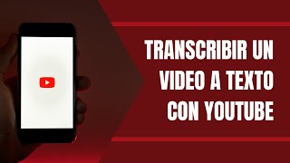 Transcribir video de YouTube a Texto [upl. by Nesyaj]