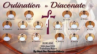 Ordination to Diaconate 29 June 2024 in Prabodhana Mysore [upl. by Marley901]