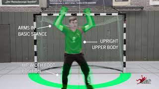 Handball Goalkeeper Training  Basic Movement  Technique explanation [upl. by Scotney]