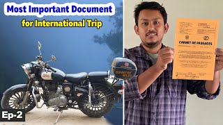 How to get a Carnet in 2024 International ride preparation  Ep2 countingmilestobangladesh [upl. by Atinrehs418]