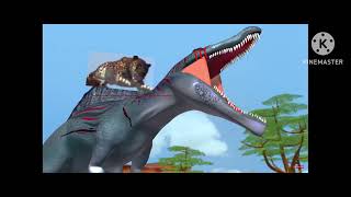 Siamosaurus vs Smilodon Special eventkingkaijuzillasmilodondinosaurbattleworldchampionshipdbwc [upl. by Ardnaet]