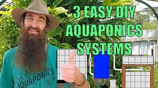 Aquaponics Design  3 Easiest System Builds for the Backyard [upl. by Shevlo]