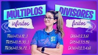 MÚLTIPLOS E DIVISORES  RESUMÃO  6º e 7º ano [upl. by Ahseel]