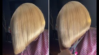 How to Perfect and Quick Asymmetrical Bob Haircut amp Hairstyles for women [upl. by Jo-Ann]