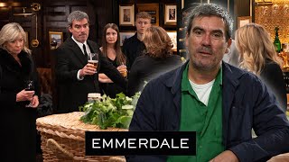 Emmerdales Jeff Hordley Drops Hints on Returning Dingle at Zaks Funeral [upl. by Ahsiket]