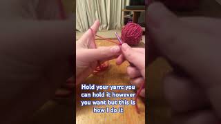 How to do a chain stitch crochet tutorials pt1 crochet crochettutorial [upl. by Sedrul]