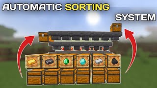 Automatic Sorting System  In Minecraft Bedrock 120  121 [upl. by Anauqal110]