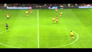 Scholes passes v Arsenal [upl. by Noedig]