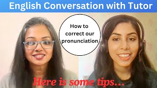 EnglishYaari Conversation with a tutor Hazel  How to correct our pronunciation EnglishYaari [upl. by Gothar]