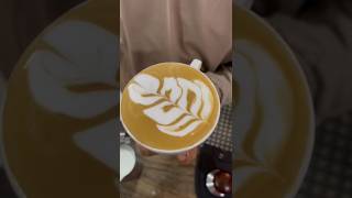 Slowsetta coffee art🌿😱 espresso coffeeart coffee latte cafe latteart basic shorts reels [upl. by Longerich969]