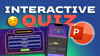 How to make an INTERACTIVE QUIZ in POWERPOINT 🤩 [upl. by Asereht]