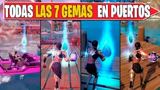 Reúne fragmentos de gemas en puertos Capitulo 3 Fortnite [upl. by Currier]