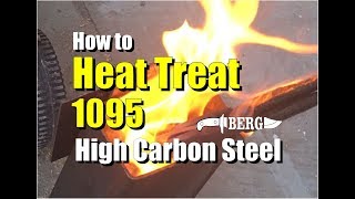 How to Easily Heat Treat 1095 High Carbon Steel for Knife Making [upl. by Assilav783]