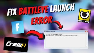 How To Fix BATTLEYE Launch Error  Fix Battleye Error  Fortnite  The Crew 2 👈 [upl. by Mera744]