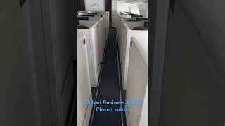 Etihad Airways Business Class Closed suites A350 [upl. by Anitsim]