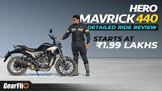 Hero Mavrick 440  Detailed Ride Review  Starts at ₹199 Lakhs  GearFliQ [upl. by Yzeerb]